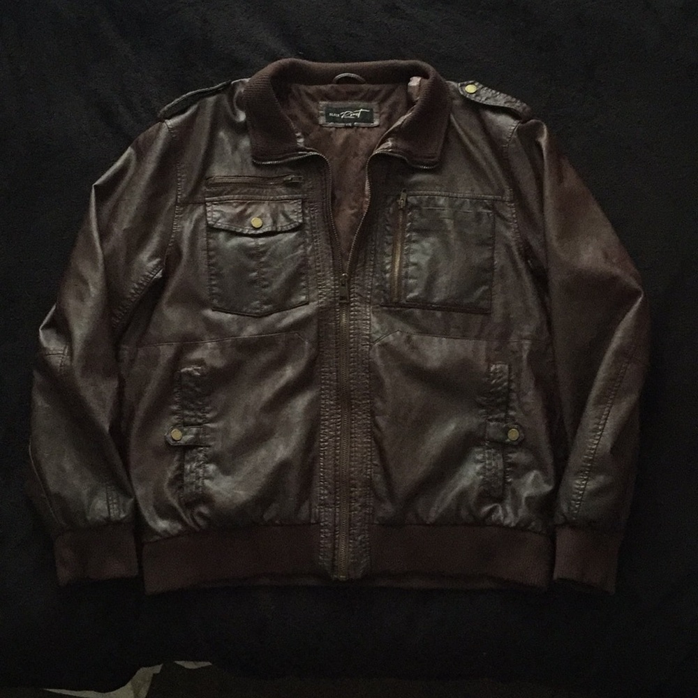 Black Rivet leather jacket
